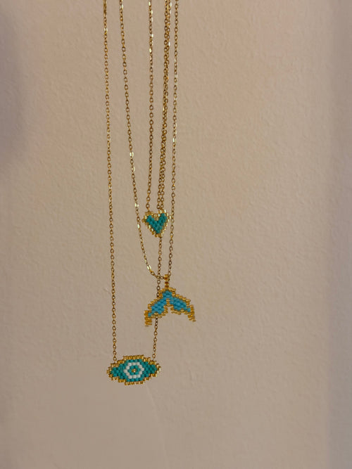 Blue eye necklace