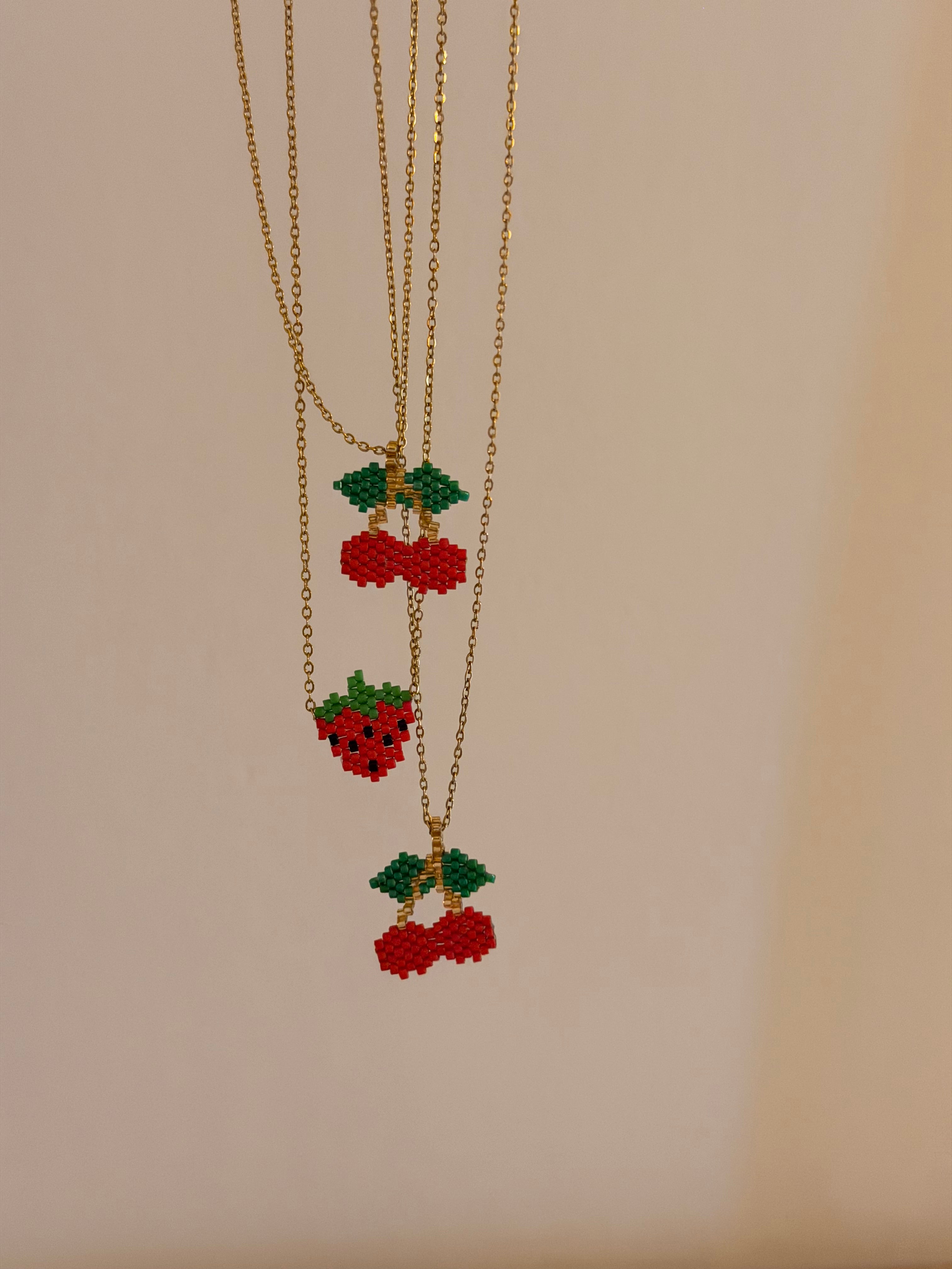 Strawberry necklace
