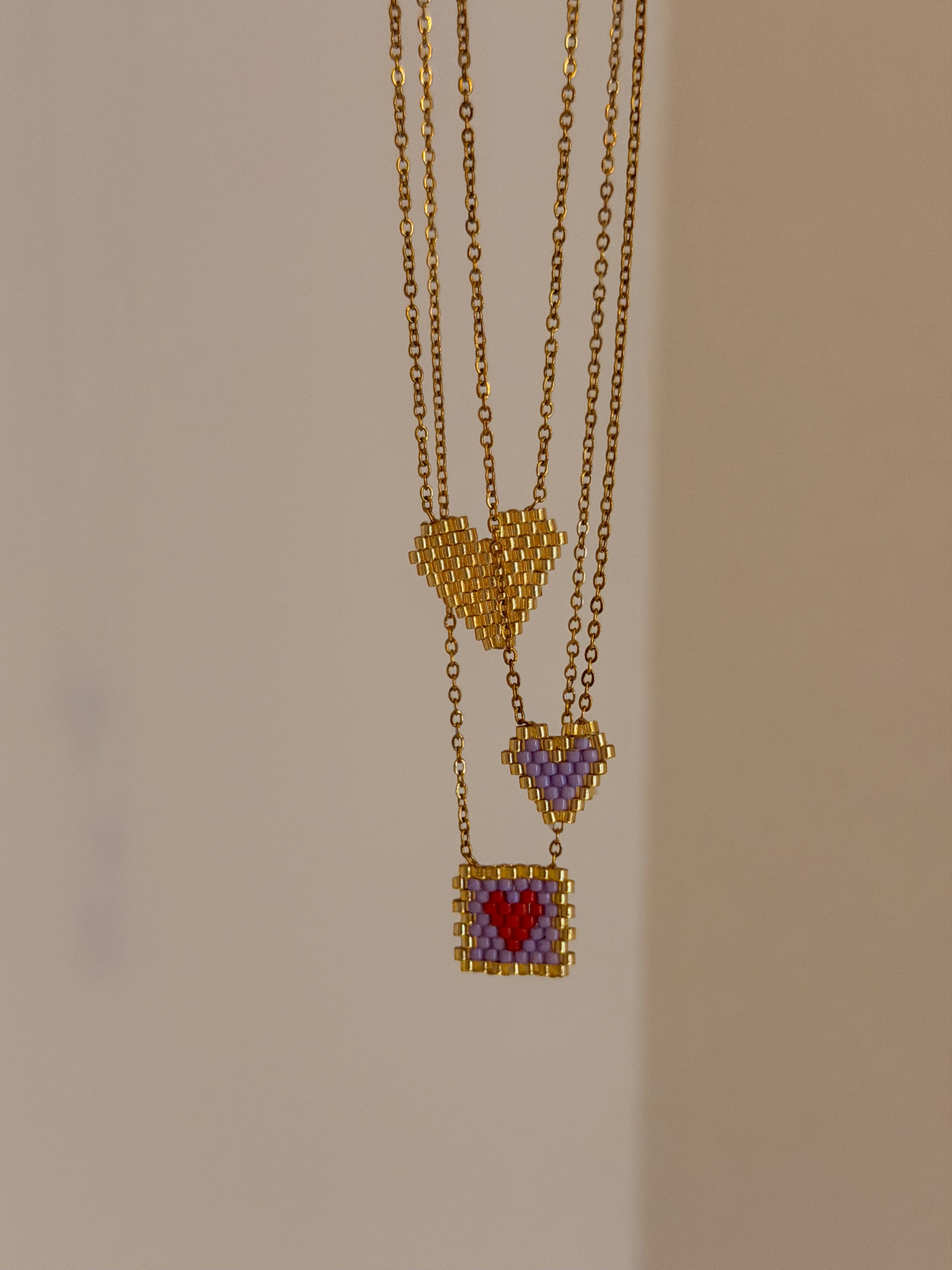 Red heart necklace